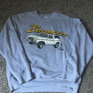 Ford Gray Crewneck Sweater Casual Style